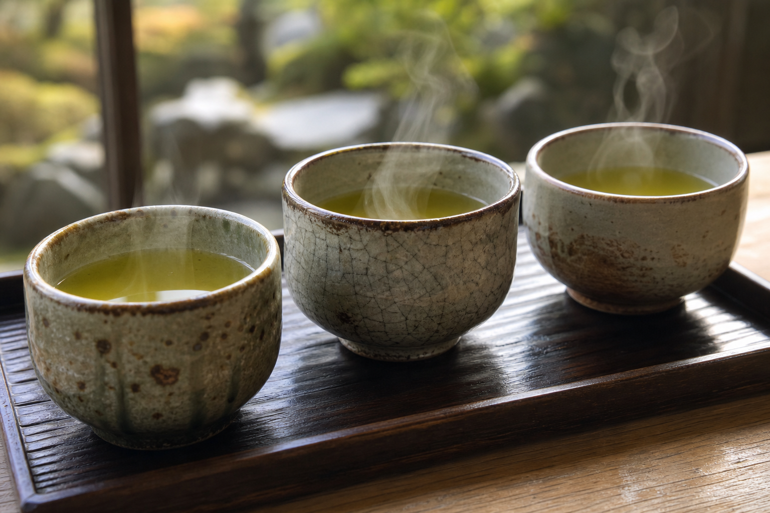 Ceramic tea cups